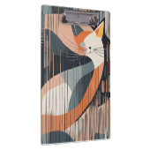 Ik hou van deze minimalistische vectorkattenkunst  klembord (Rechts)