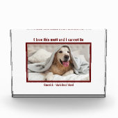 Ik hou van deze MUTT | Personeel Hondenliefhebber Fotoblokken (Voorkant)