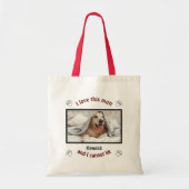 Ik hou van deze MUTT | Personeel Hondenliefhebber Tote Bag (Voorkant)