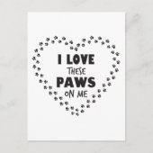 Ik hou van deze poten. briefkaart (Voorkant)