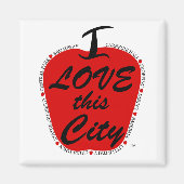 Ik hou van deze stad magnent magneet (Voorkant)