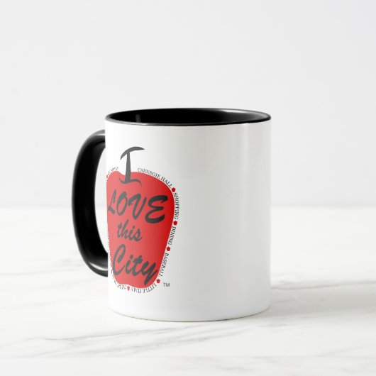 Ik hou van deze stad mok. mok (Voorkant links)