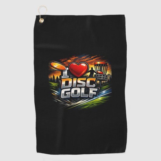Ik hou van DG Golfhanddoek (Voorkant)