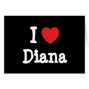 Ik hou van Diana hart T-Shirt