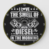 Ik hou van die ochtend diesel geur grote klok (Voorkant)