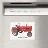 Ik hou van die oude tractoren Briefkaart Magneet (Insitu (Vaatwasser))