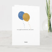 Ik hou van die schoenen en de Rode Geraniumkaart Kaart (Achterkant)