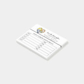 Ik hou van dieren - Kat Hond Vis Vogel in een Hart Post-it® Notes (Schuin)
