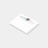 Ik hou van dieren - Kat Hond Vogel Konijn in een H Post-it® Notes (Schuin)