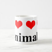 Ik hou van dieren! koffiemok (Center)