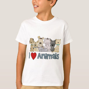 Ik hou van dieren t-shirt