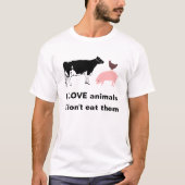 Ik hou van dieren t-shirt (Voorkant)