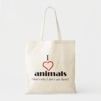 Ik hou van dieren tote bag