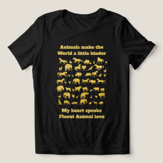 Ik hou van dieren Tri-Blend shirt