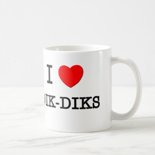 Ik hou van DIK-DIKS Koffiemok (Rechts)