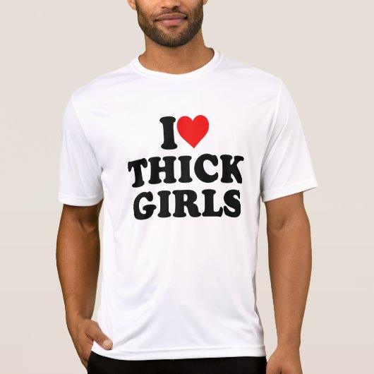Ik hou van dikke meisjes t-shirt (Voorkant)