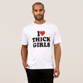 Ik hou van dikke meisjes t-shirt (Voorkant volledig)