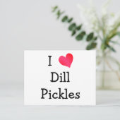 Ik hou van Dill Pickles Briefkaart (Staand voorkant)