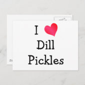 Ik hou van Dill Pickles Briefkaart (Voorkant / Achterkant)