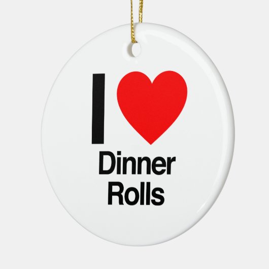 ik hou van diners keramisch ornament (Links)