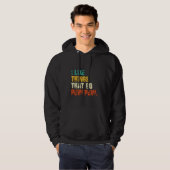 Ik hou van dingen die Go Pew Pew Funny Pistool Hoodie (Voorkant volledig)