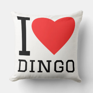 Ik hou van dingo kussen