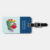 Ik hou van dino's | Dino Ranch Bagagelabel (Voorkant horizontaal)