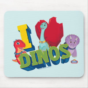 Ik hou van dino's   Dino Ranch Muismat