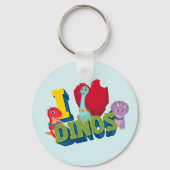 Ik hou van dino's | Dino Ranch Sleutelhanger (Voorkant)