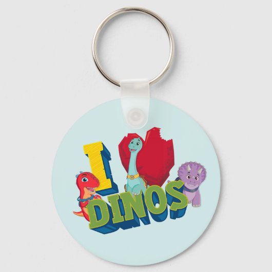 Ik hou van dino's | Dino Ranch Sleutelhanger (Voorkant)