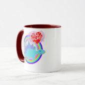 Ik hou van Dinos T-Rex en Stegosaurus Name Mok (Voorkant links)