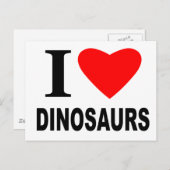Ik hou van dinosauriërs briefkaart (Voorkant / Achterkant)