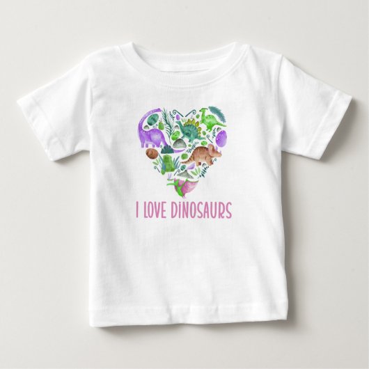 Ik hou van dinosauriërs, dinosaurus hart valentijn (Voorkant)