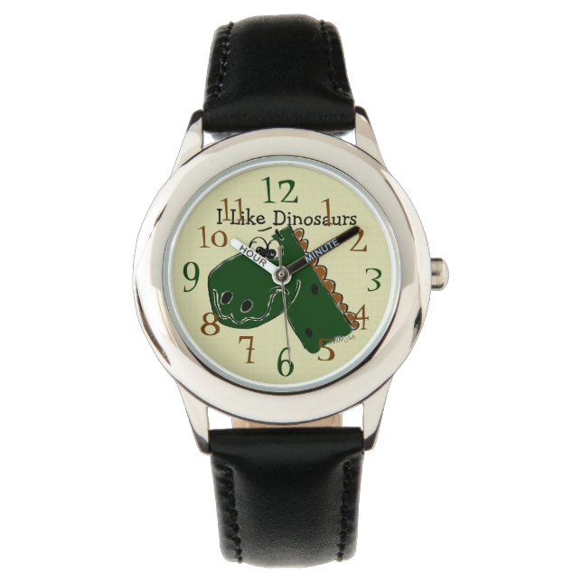 ik hou van dinosauriërs horloge (Voorkant)