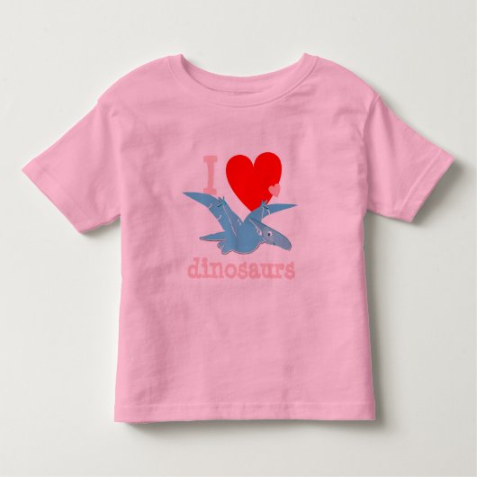 Ik hou van Dinosauriërs Kinder T-Shirt (Voorkant)