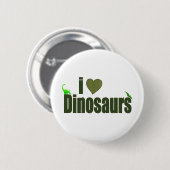 Ik hou van dinosauriërs ronde button 5,7 cm (Voorkant /achterkant)