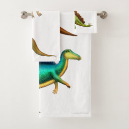 Ik hou van dinosauriuriërs die een handdoekset heb bad handdoek