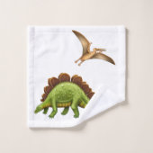 Ik hou van dinosauriuriërs die een handdoekset heb bad handdoek (Wasdoekje)