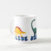 Ik hou van Dinosaurs Koffiemok (Voorkant links)