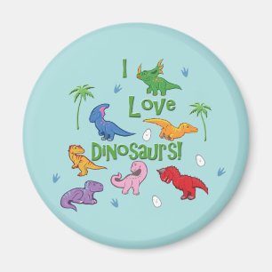 Ik hou van dinosaurussen! (Cute) Magneet