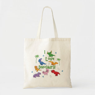 Ik hou van dinosaurussen! (Cute) Tote Bag