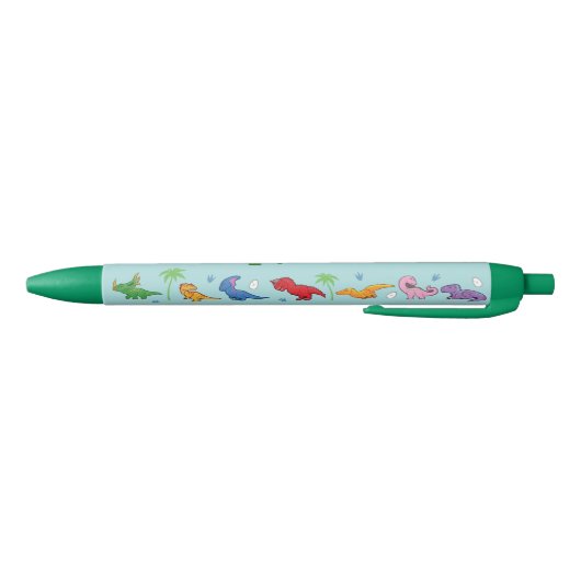 Ik hou van dinosaurussen! (Cute) Zwarte Inkt Pen (Bodem)