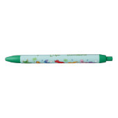 Ik hou van dinosaurussen! (Cute) Zwarte Inkt Pen (Voorkant)