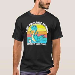 Ik hou van Dinosaurussen die misschien wel 3 mense T-shirt