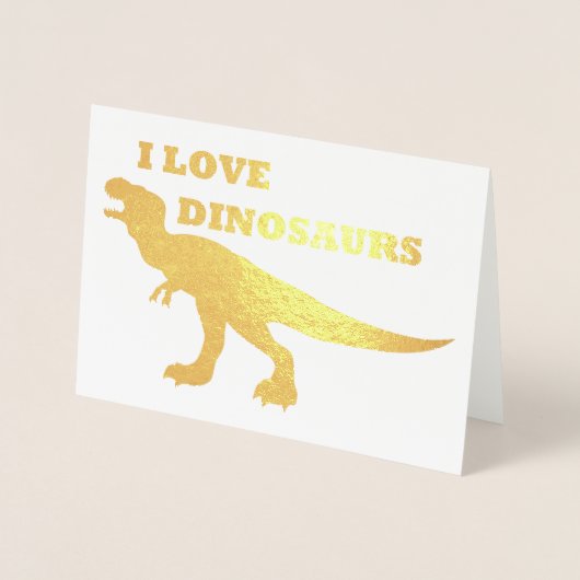 Ik hou van dinosaurussen! folie kaarten (Voorkant)