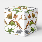 Ik hou van dinosaurussen paleo gunstboxen bedankdoosjes (Achterkant)