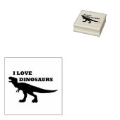 Ik hou van dinosaurussen! rubberstempel (Gestempeld)