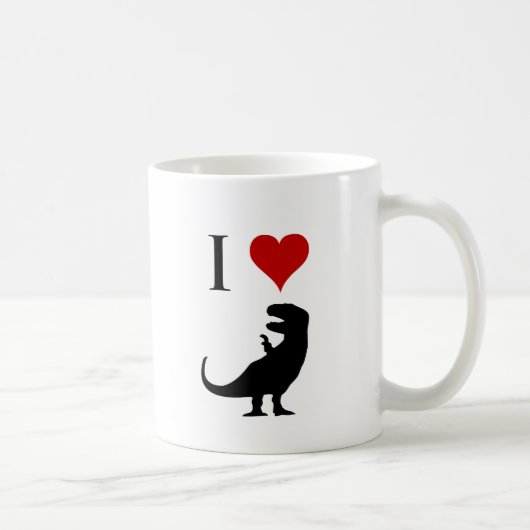 Ik hou van dinosaurussen - T-Rex Koffiemok (Rechts)