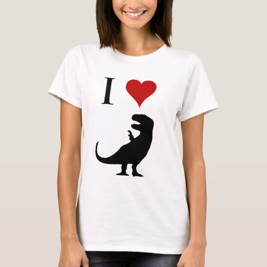 Ik hou van dinosaurussen - T-Rex T-shirt (Voorkant)