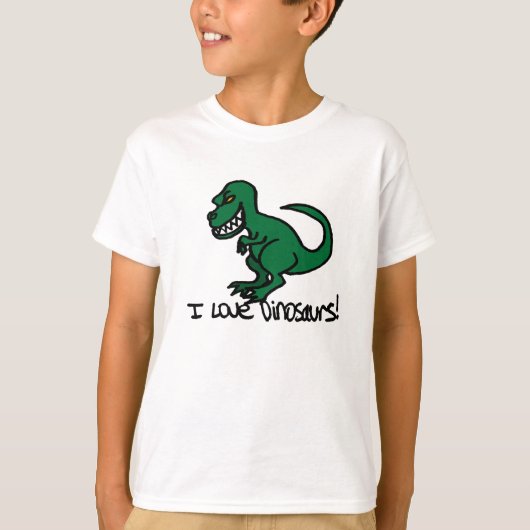 Ik hou van dinosaurussen! t-shirt (Voorkant)